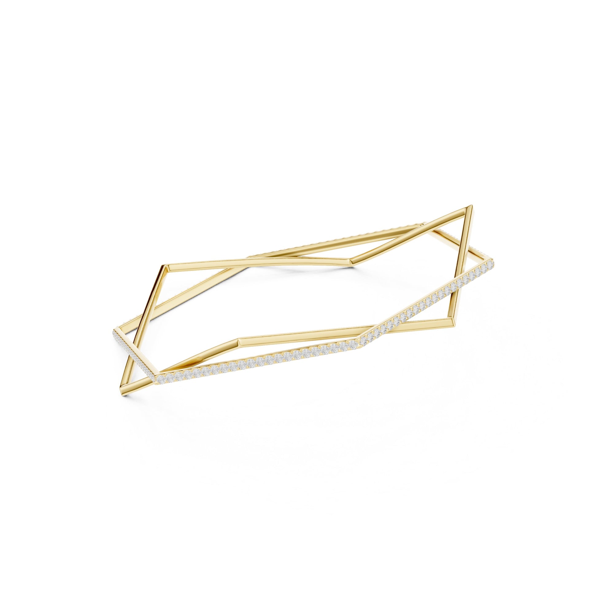 Round Bangle Lab Grown Diamond Bracelet