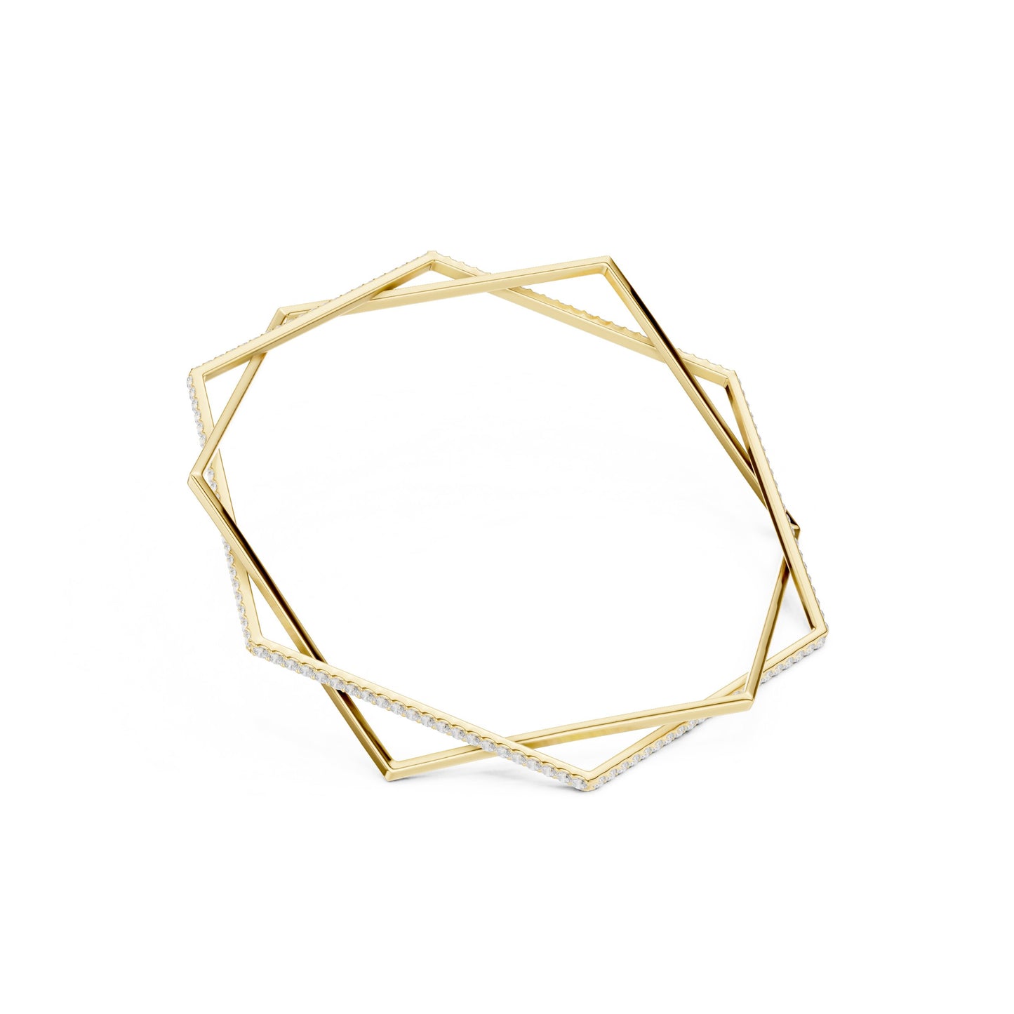 Round Bangle Lab Grown Diamond Bracelet