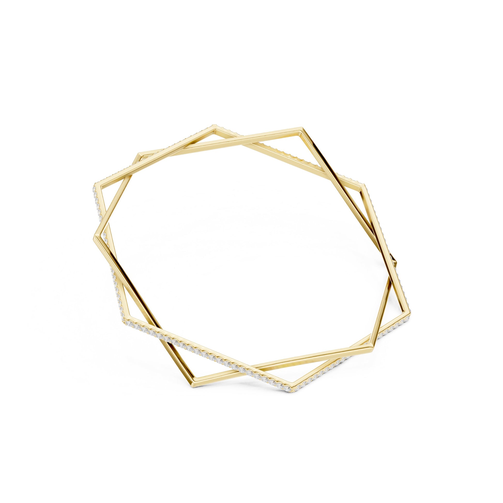 Round Bangle Lab Grown Diamond Bracelet