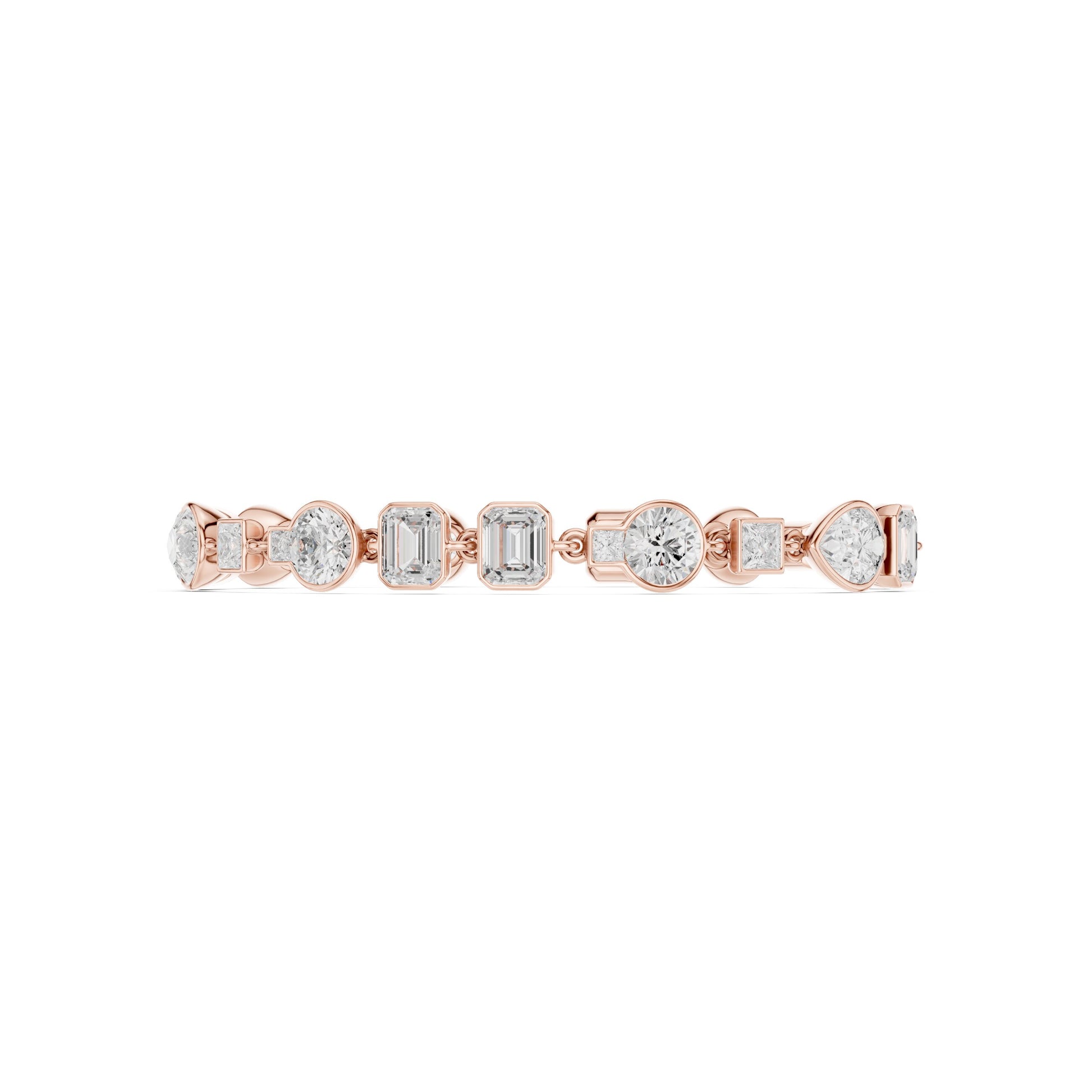 Mixed Shape Lab Grown Diamond Tennis Bracelet