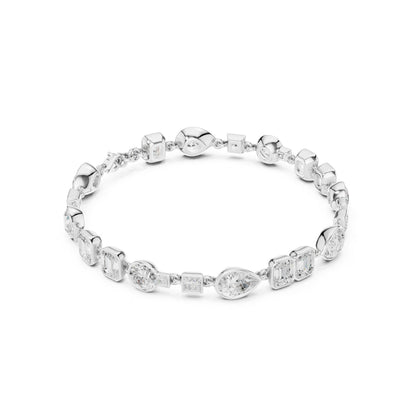 Mixed Shape Lab Grown Diamond Tennis Bracelet