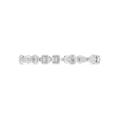 Mixed Shape Lab Grown Diamond Tennis Bracelet