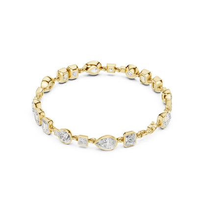 Mixed Shape Lab Grown Diamond Tennis Bracelet