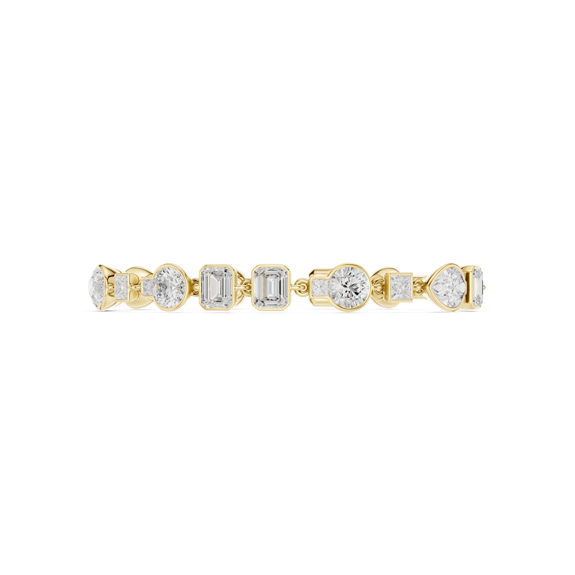 Mixed Shape Lab Grown Diamond Tennis Bracelet