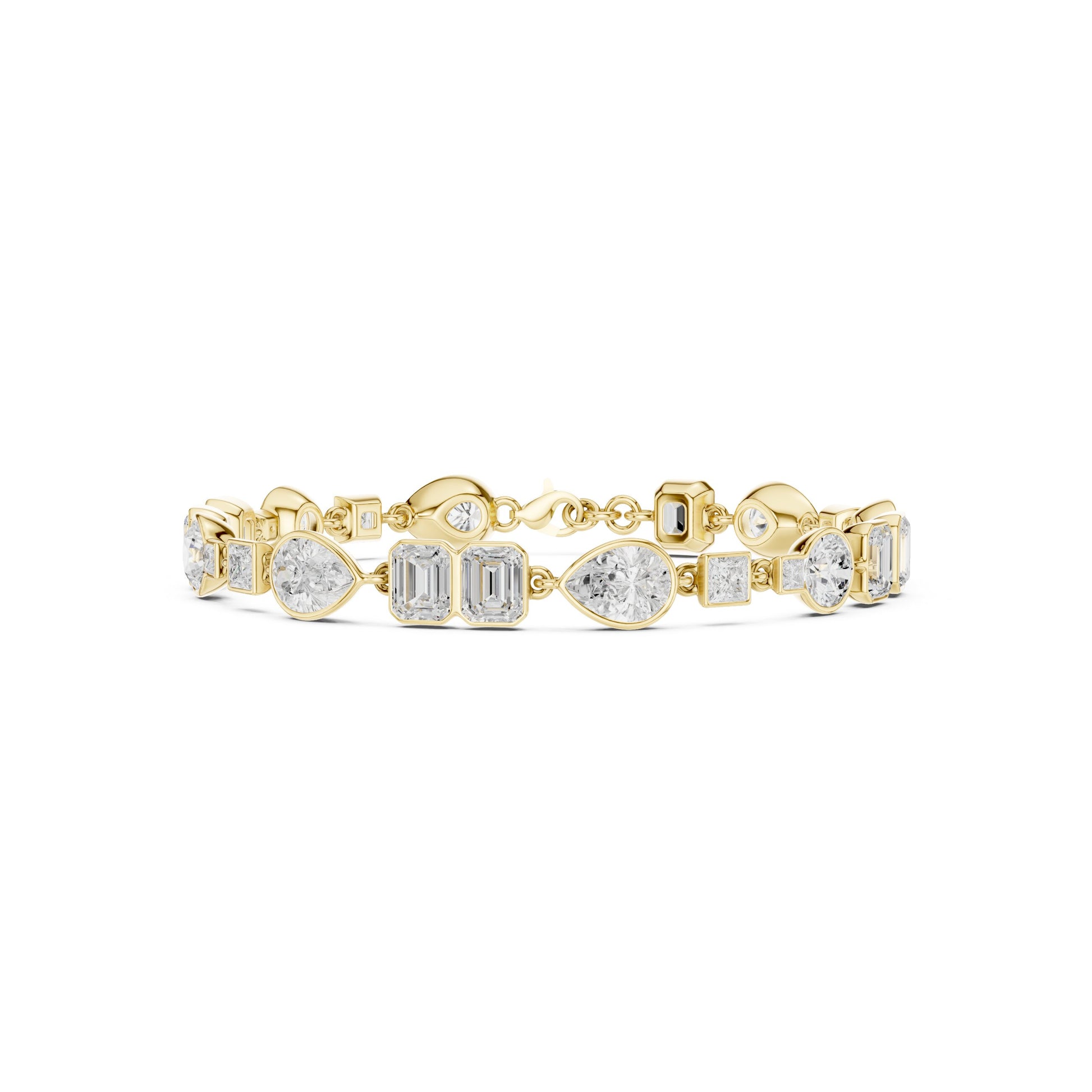 Mixed Shape Lab Grown Diamond Tennis Bracelet