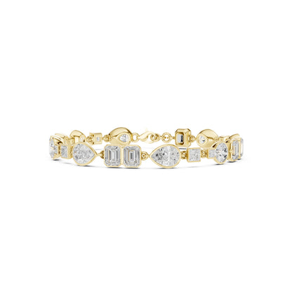 Mixed Shape Lab Grown Diamond Tennis Bracelet