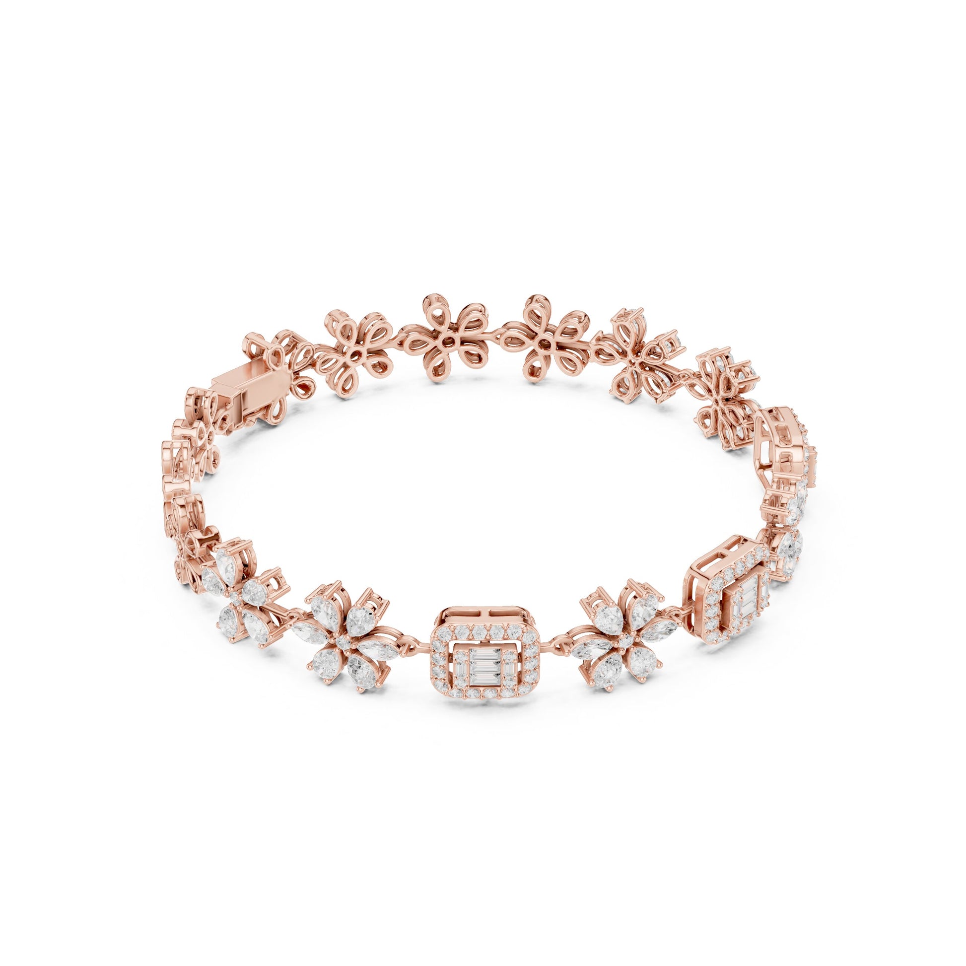 Mixed Shape Lab Grown Diamond Bracelet Bracelet
