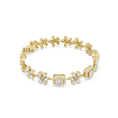 Mixed Shape Lab Grown Diamond Bracelet Bracelet