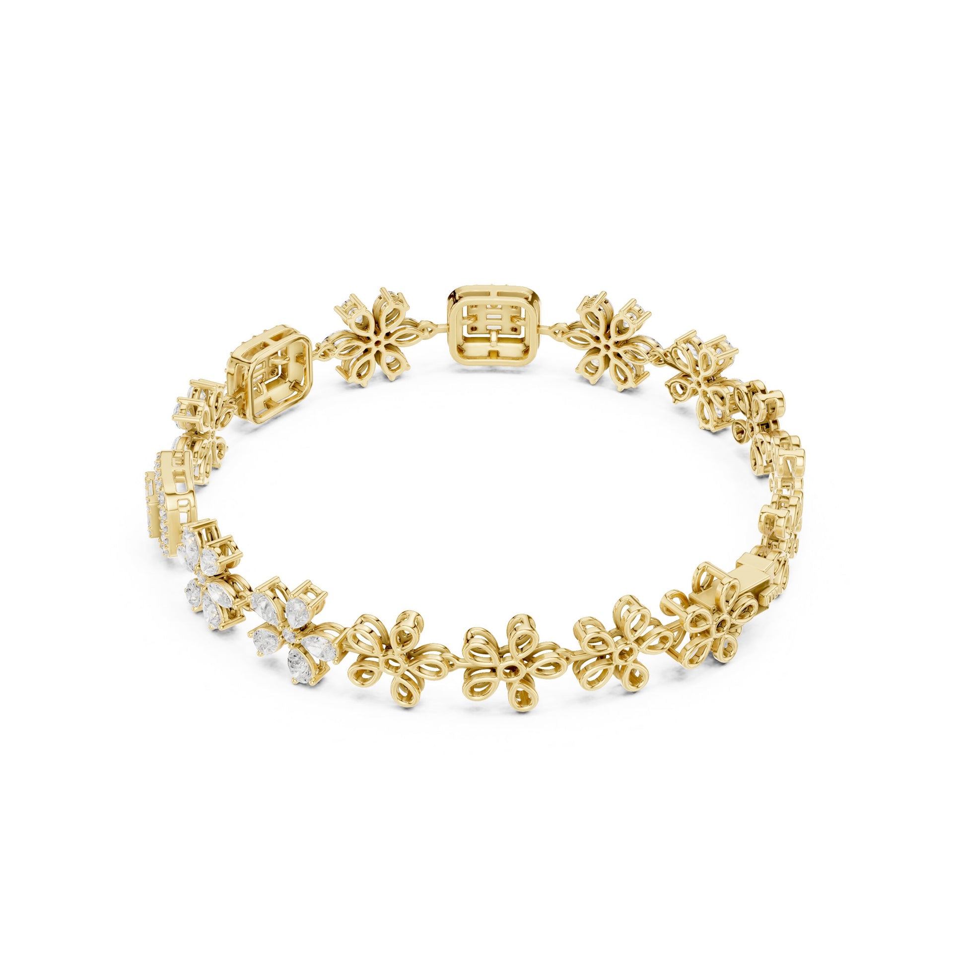 Mixed Shape Lab Grown Diamond Bracelet Bracelet