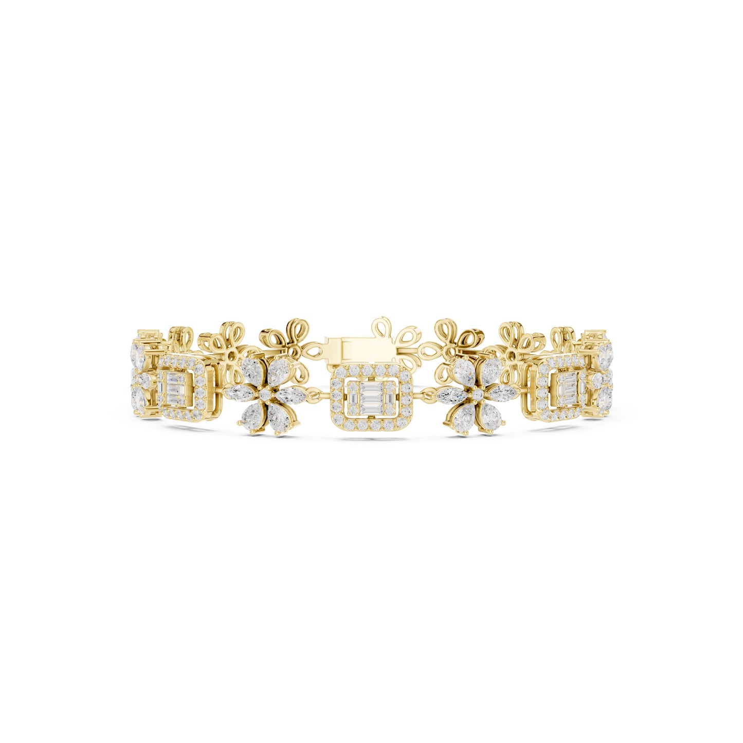 Mixed Shape Lab Grown Diamond Bracelet Bracelet