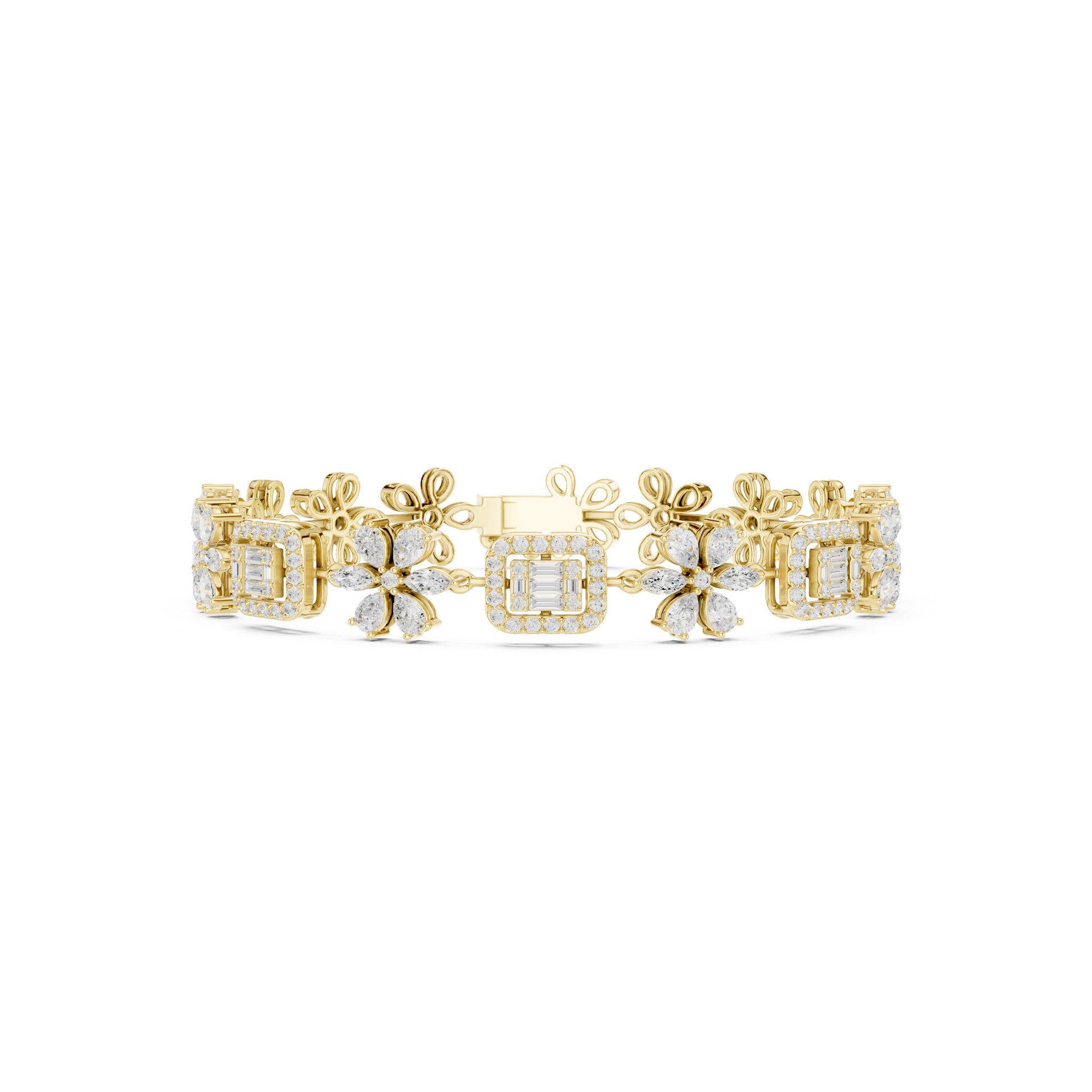 Mixed Shape Lab Grown Diamond Bracelet Bracelet