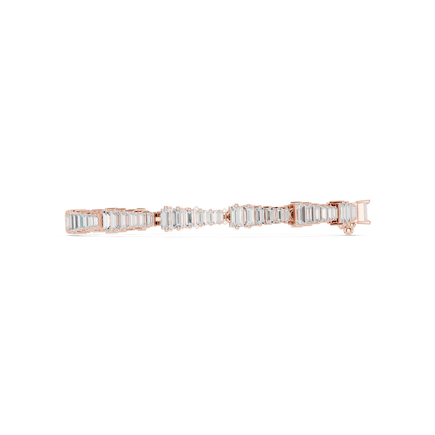 Emerald Tennis Lab Grown Diamond Bracelet