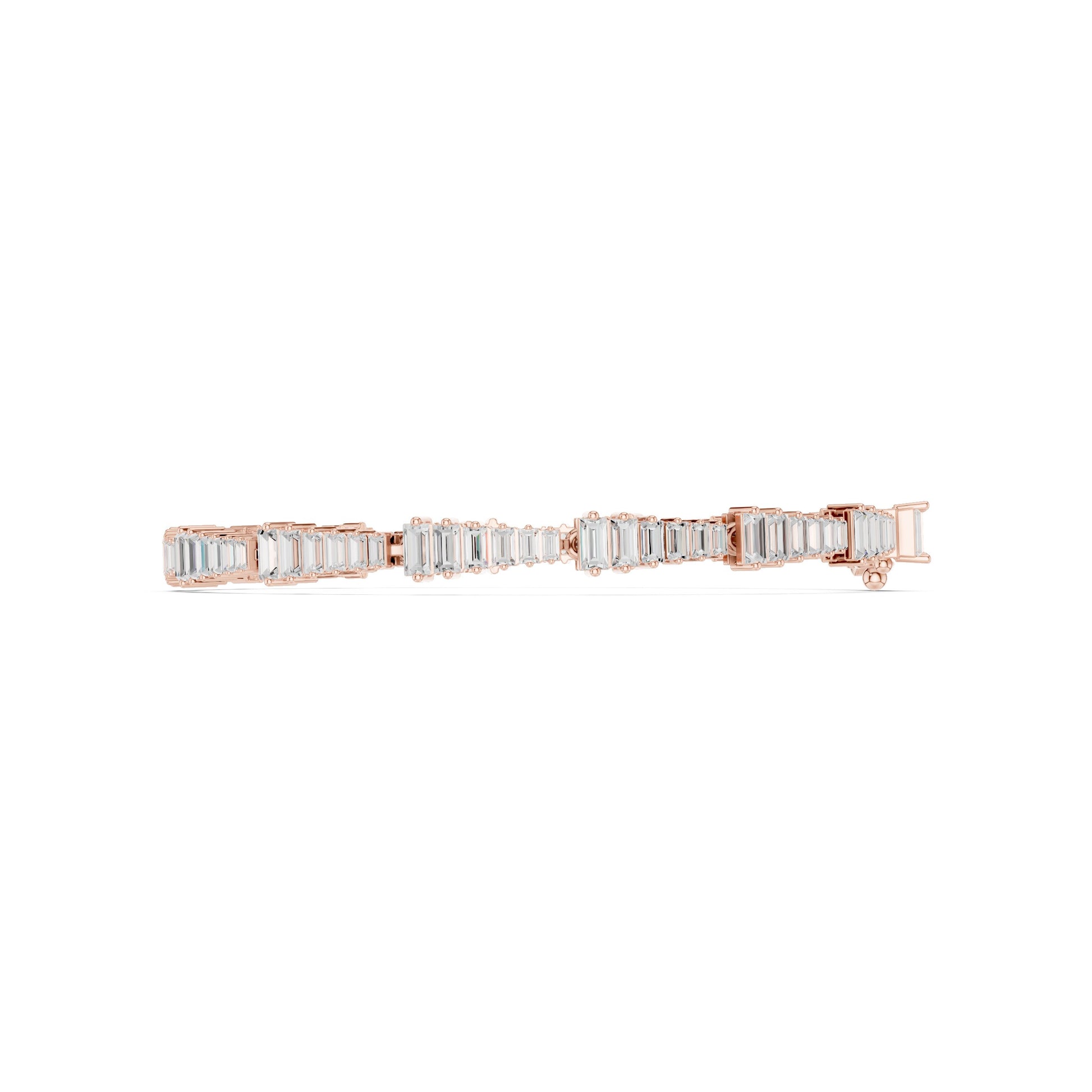Emerald Tennis Lab Grown Diamond Bracelet