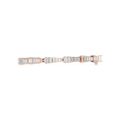 Emerald Tennis Lab Grown Diamond Bracelet