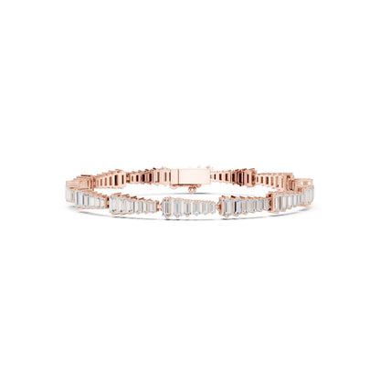 Emerald Tennis Lab Grown Diamond Bracelet