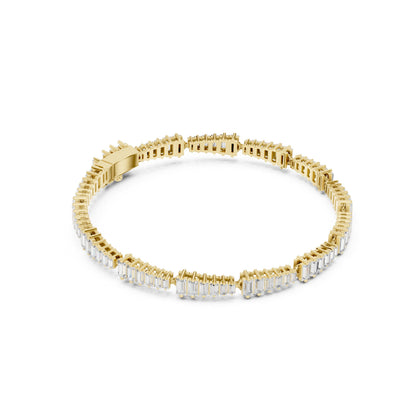 Emerald Tennis Lab Grown Diamond Bracelet