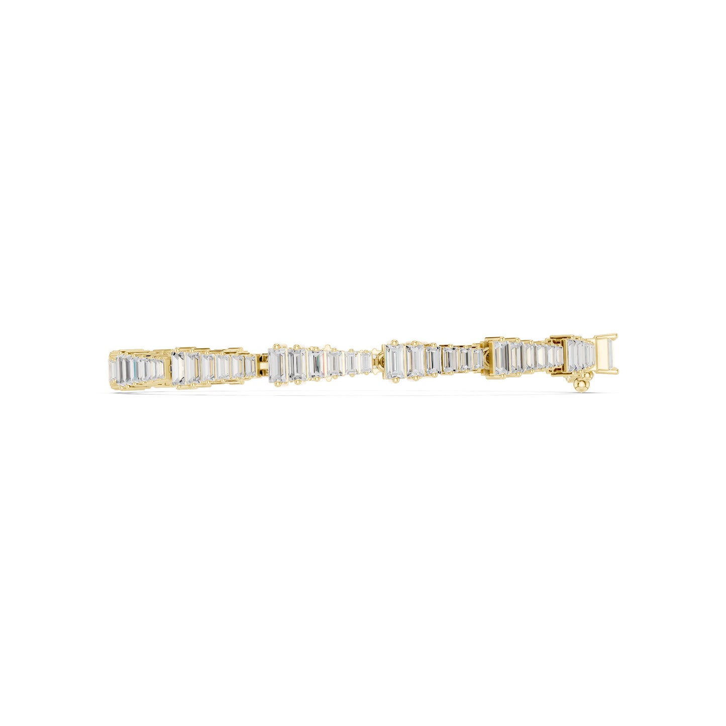 Emerald Tennis Lab Grown Diamond Bracelet