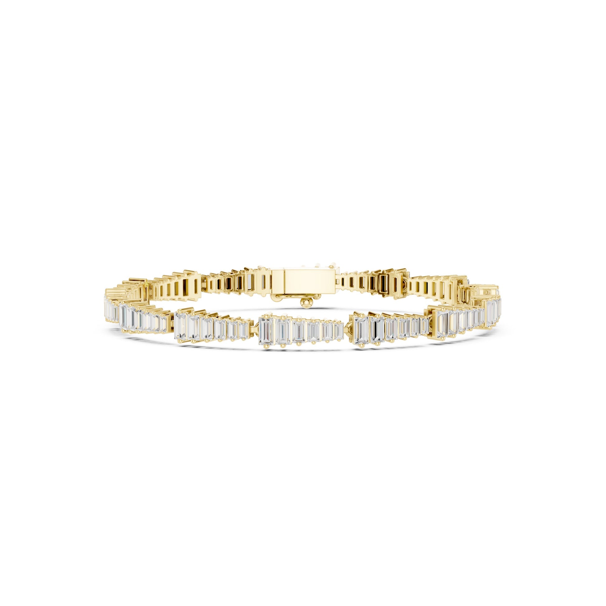 Emerald Tennis Lab Grown Diamond Bracelet