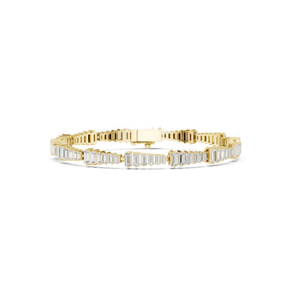 Emerald Tennis Lab Grown Diamond Bracelet