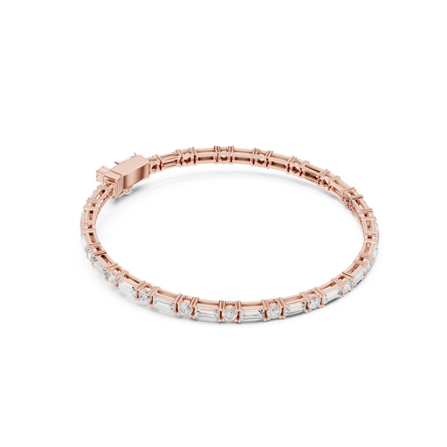 Men's Mixed Shape Lab Grown Diamond Tennis Bracelet