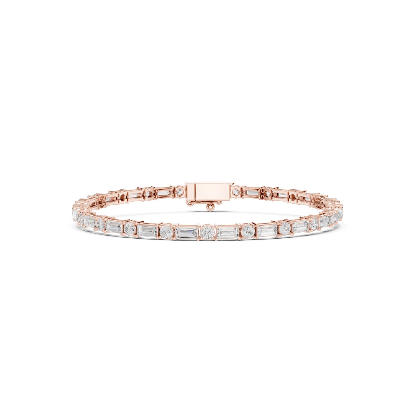 Men's Mixed Shape Lab Grown Diamond Tennis Bracelet