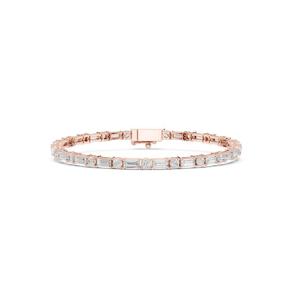 Men's Mixed Shape Lab Grown Diamond Tennis Bracelet
