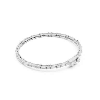 Men's Mixed Shape Lab Grown Diamond Tennis Bracelet