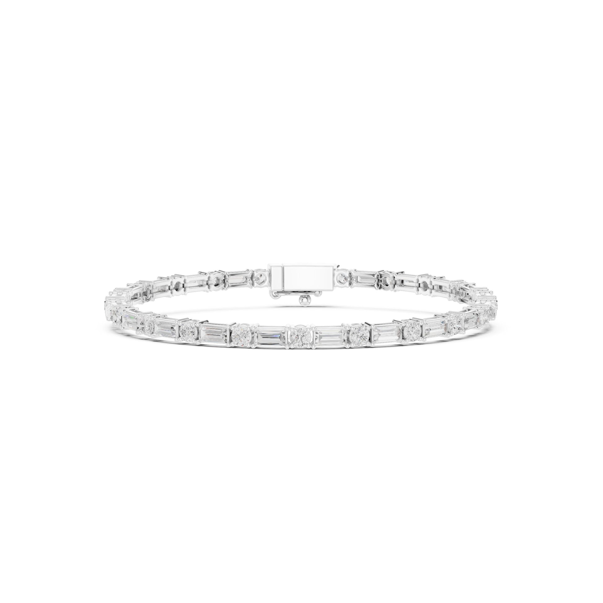 Men's Mixed Shape Lab Grown Diamond Tennis Bracelet