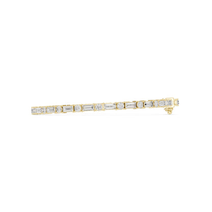 Men's Mixed Shape Lab Grown Diamond Tennis Bracelet