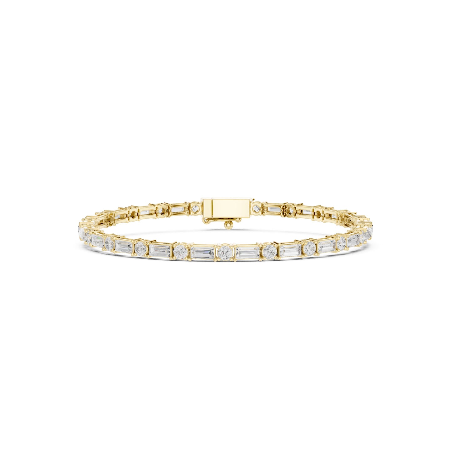 Men's Mixed Shape Lab Grown Diamond Tennis Bracelet