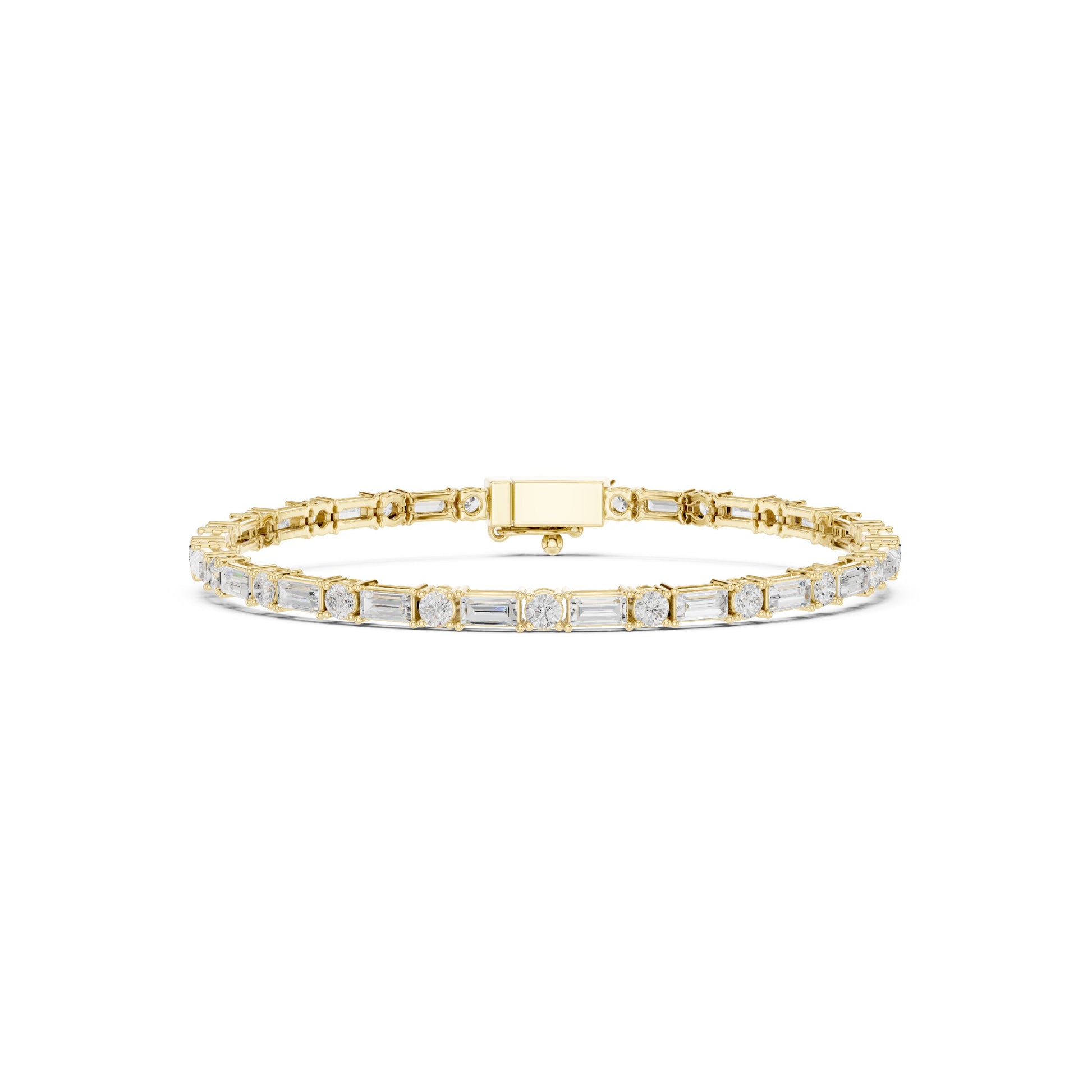 Men's Mixed Shape Lab Grown Diamond Tennis Bracelet