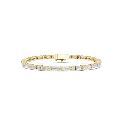 Men's Mixed Shape Lab Grown Diamond Tennis Bracelet