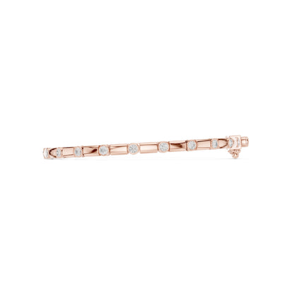 Men's Round Tennis Lab Grown Diamond Bracelet