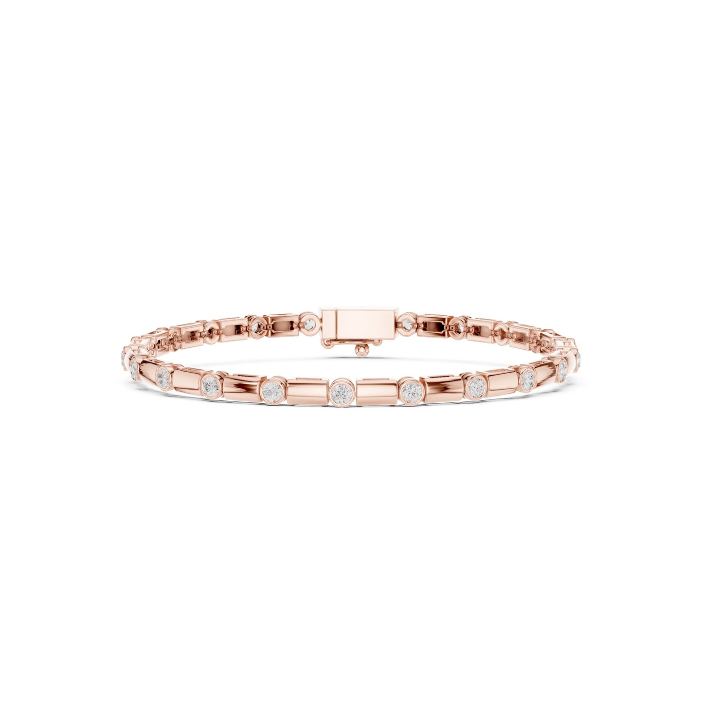 Men's Round Tennis Lab Grown Diamond Bracelet