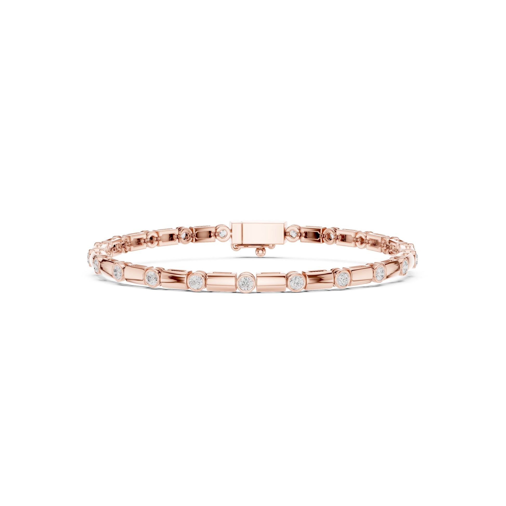 Men's Round Tennis Lab Grown Diamond Bracelet