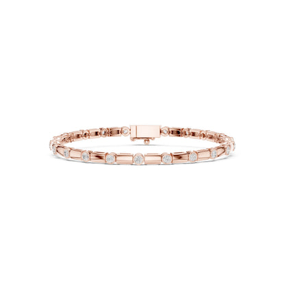 Men's Round Tennis Lab Grown Diamond Bracelet