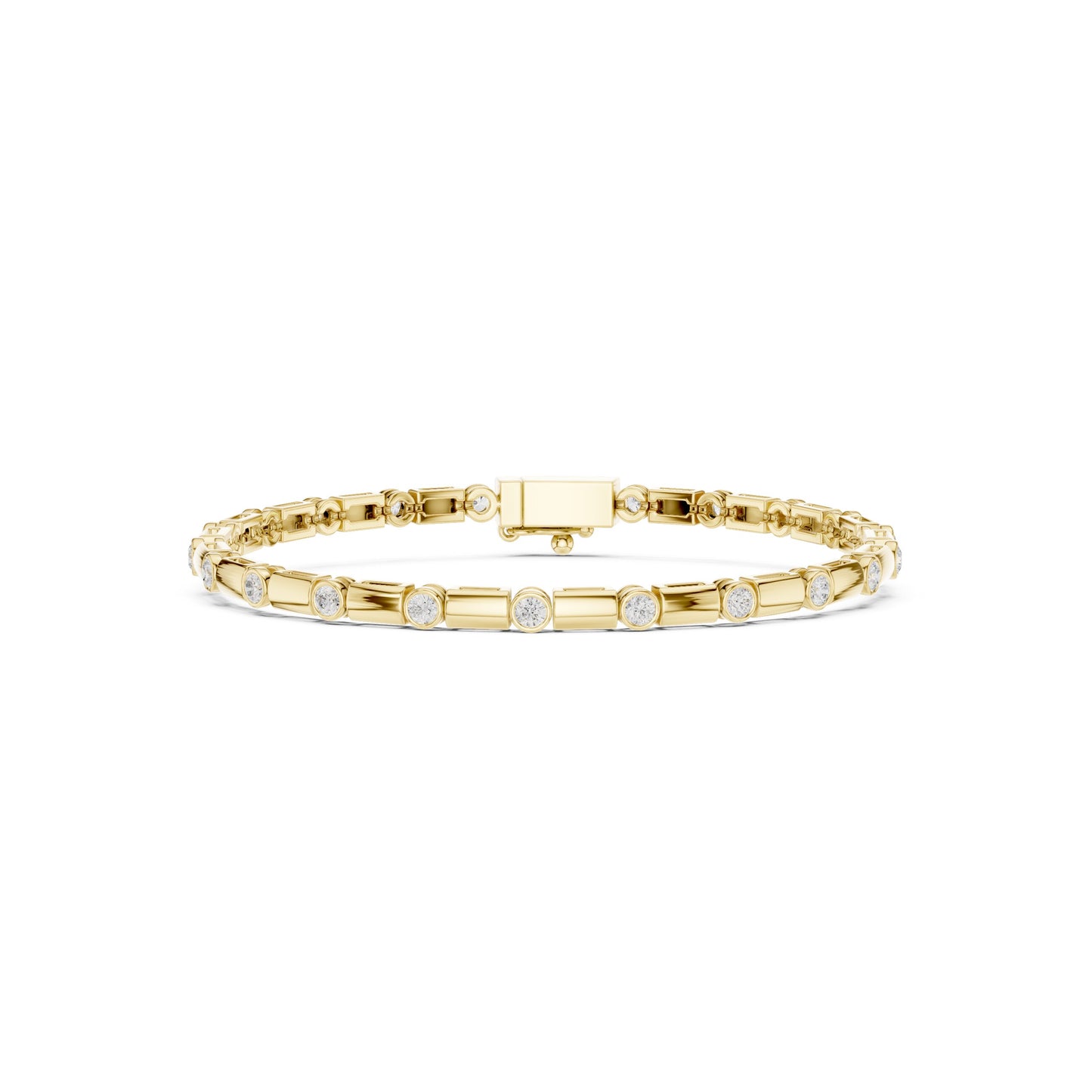 Men's Round Tennis Lab Grown Diamond Bracelet