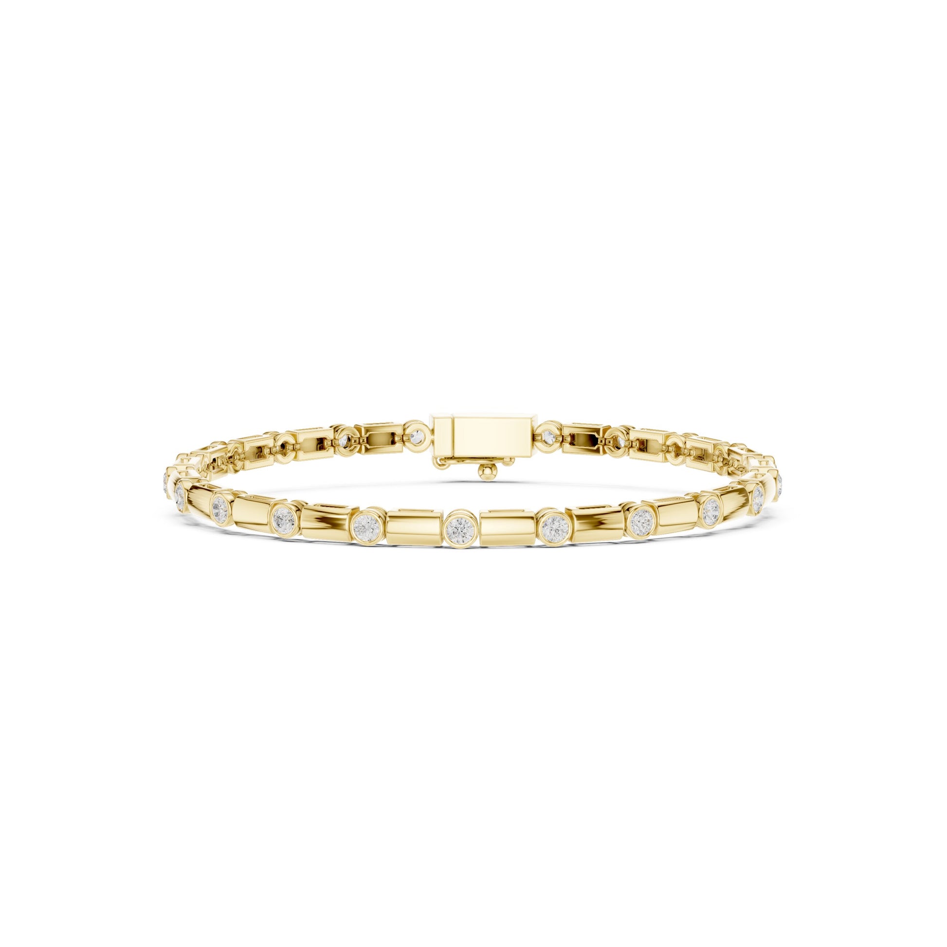 Men's Round Tennis Lab Grown Diamond Bracelet