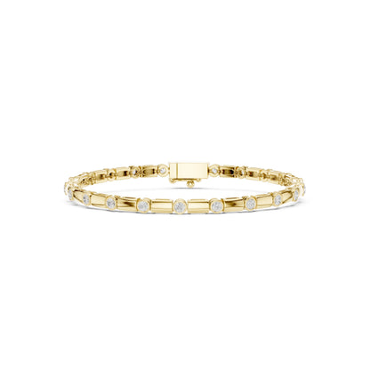 Men's Round Tennis Lab Grown Diamond Bracelet
