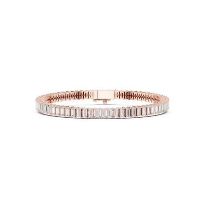 Men's Emerald Tennis Lab Grown Diamond Bracelet