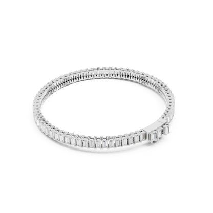 Men's Emerald Tennis Lab Grown Diamond Bracelet