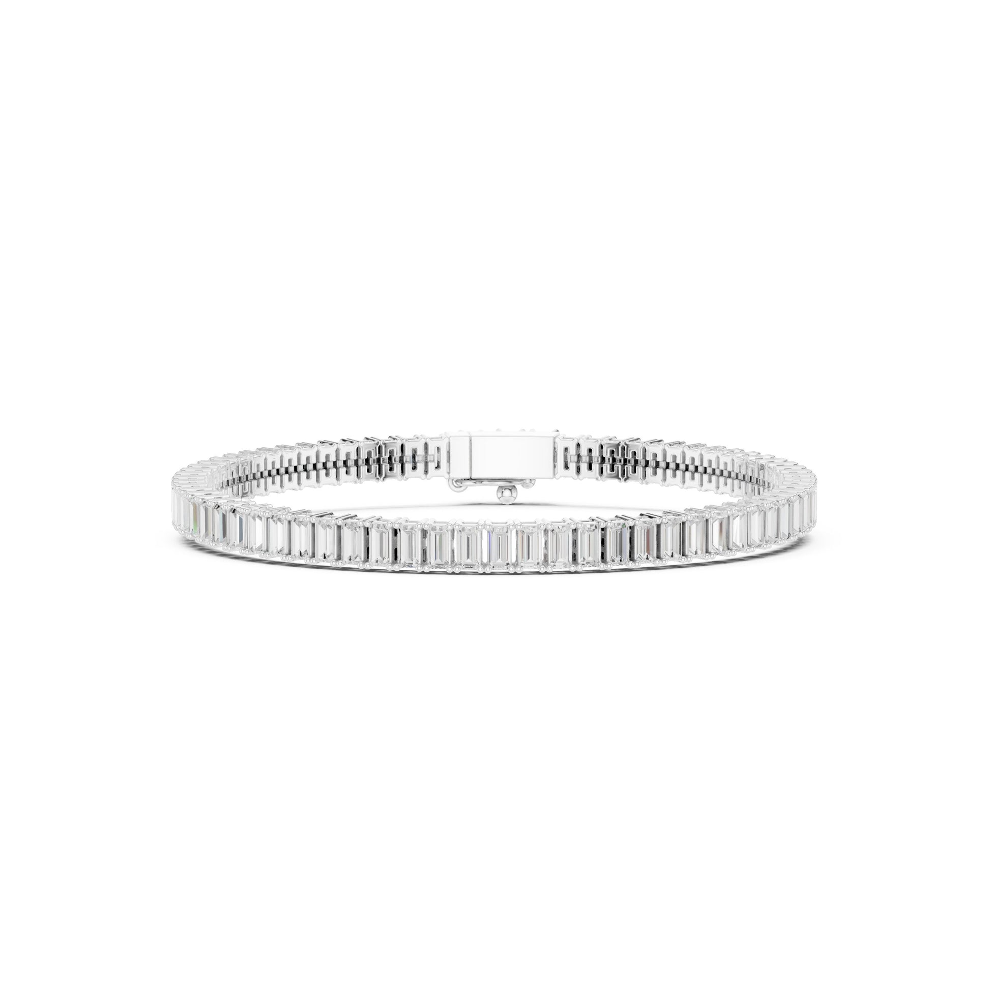 Men's Emerald Tennis Lab Grown Diamond Bracelet