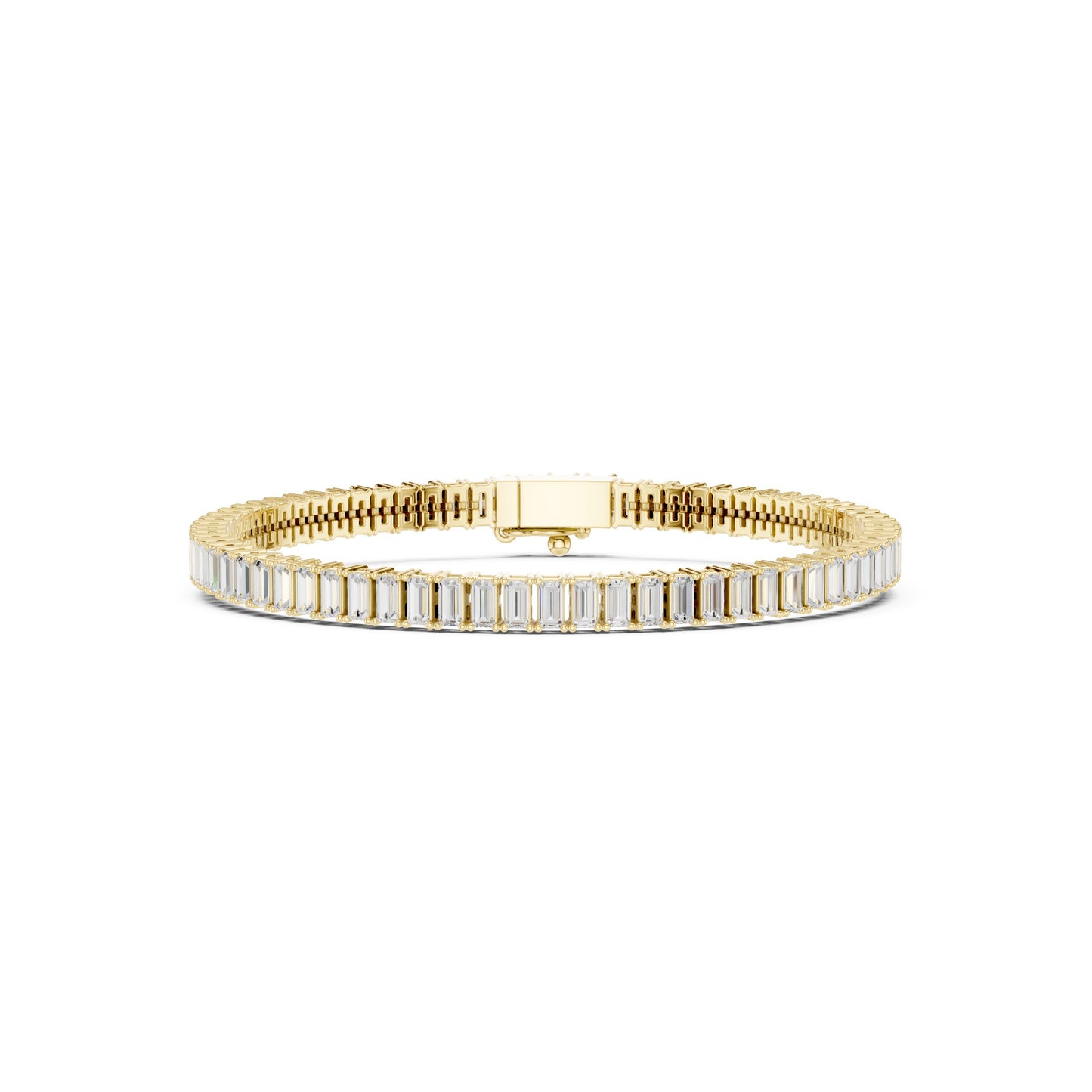 Men's Emerald Tennis Lab Grown Diamond Bracelet