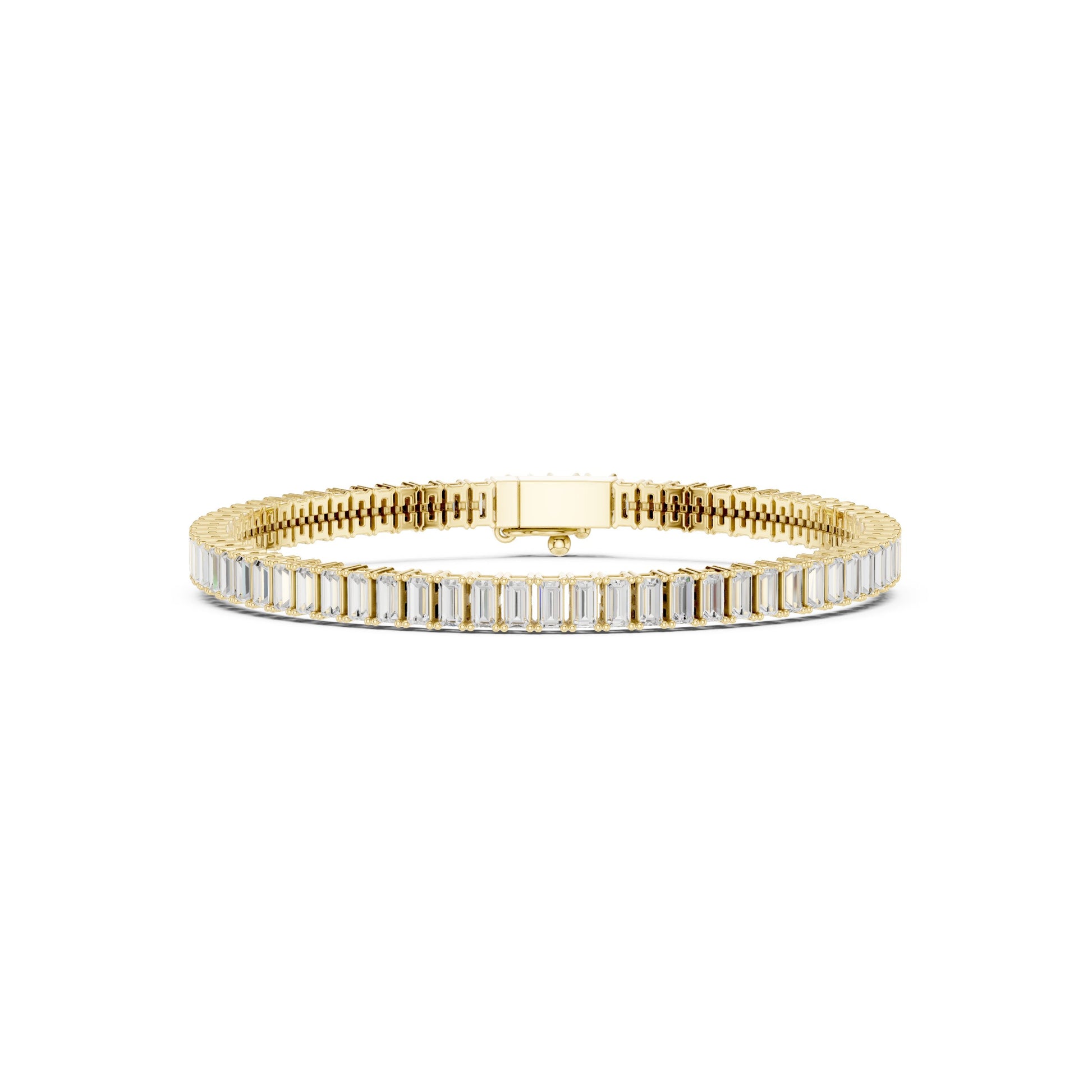 Men's Emerald Tennis Lab Grown Diamond Bracelet