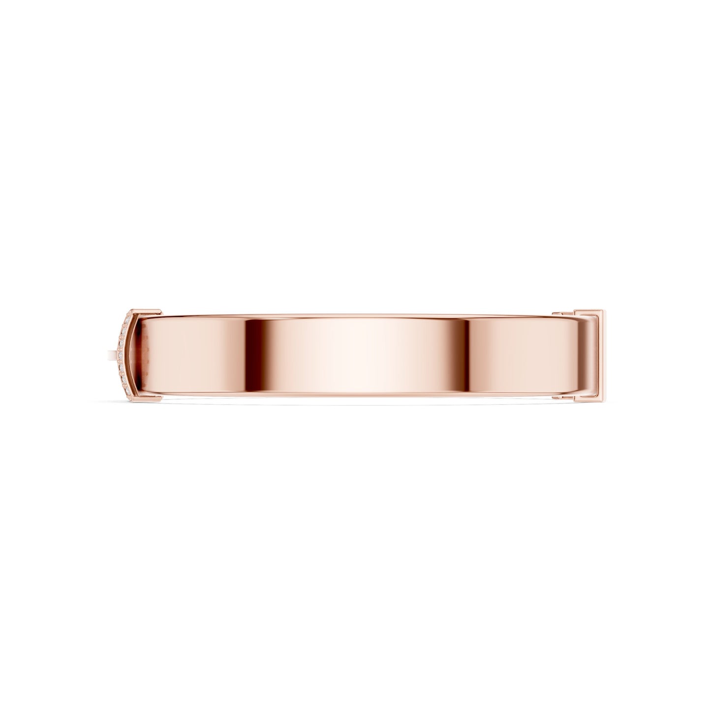 Men's Round Bangle Lab Grown Diamond Bracelet