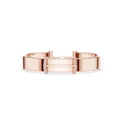 Men's Round Bangle Lab Grown Diamond Bracelet