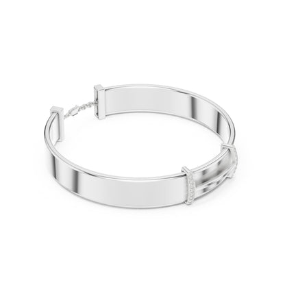 Men's Round Bangle Lab Grown Diamond Bracelet