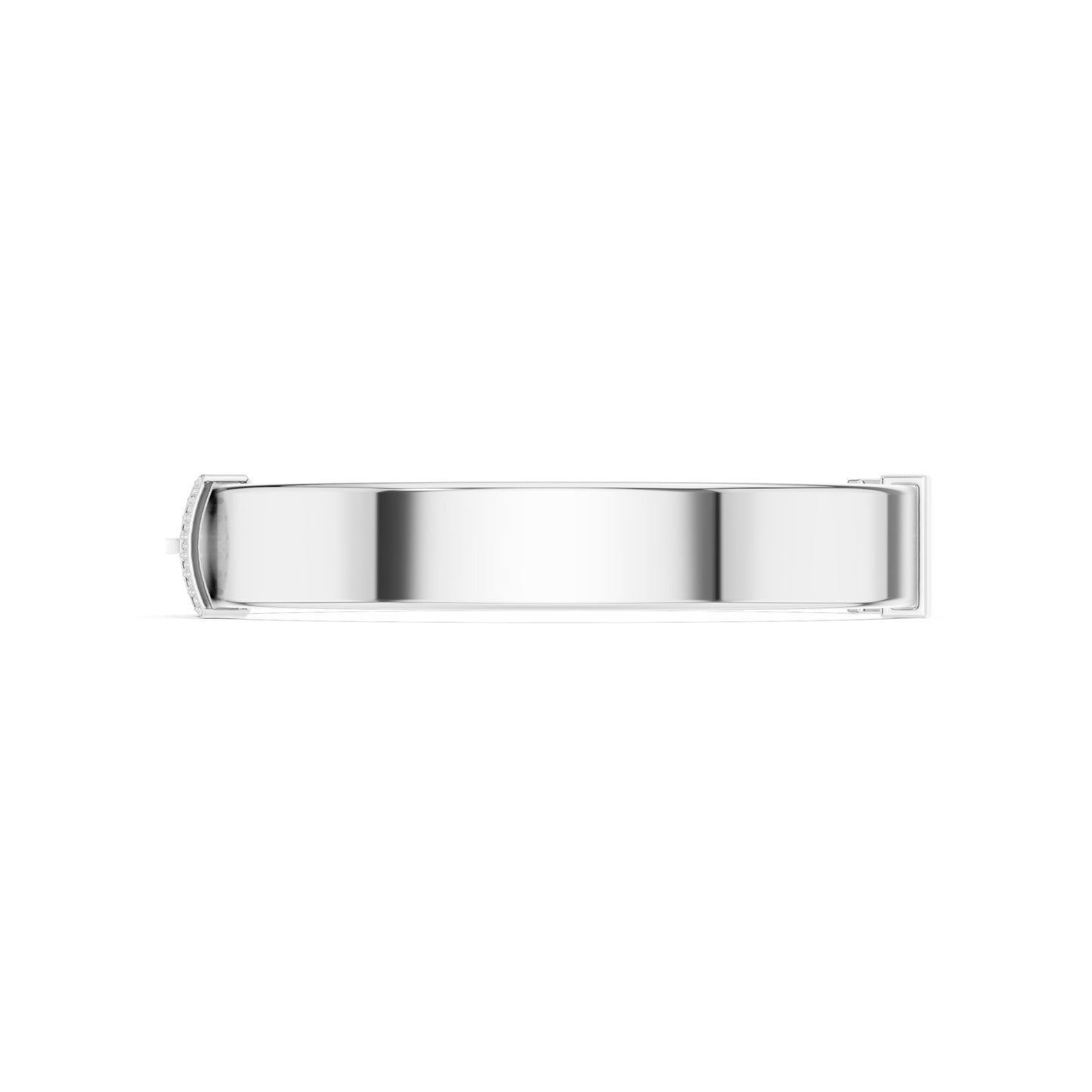 Men's Round Bangle Lab Grown Diamond Bracelet