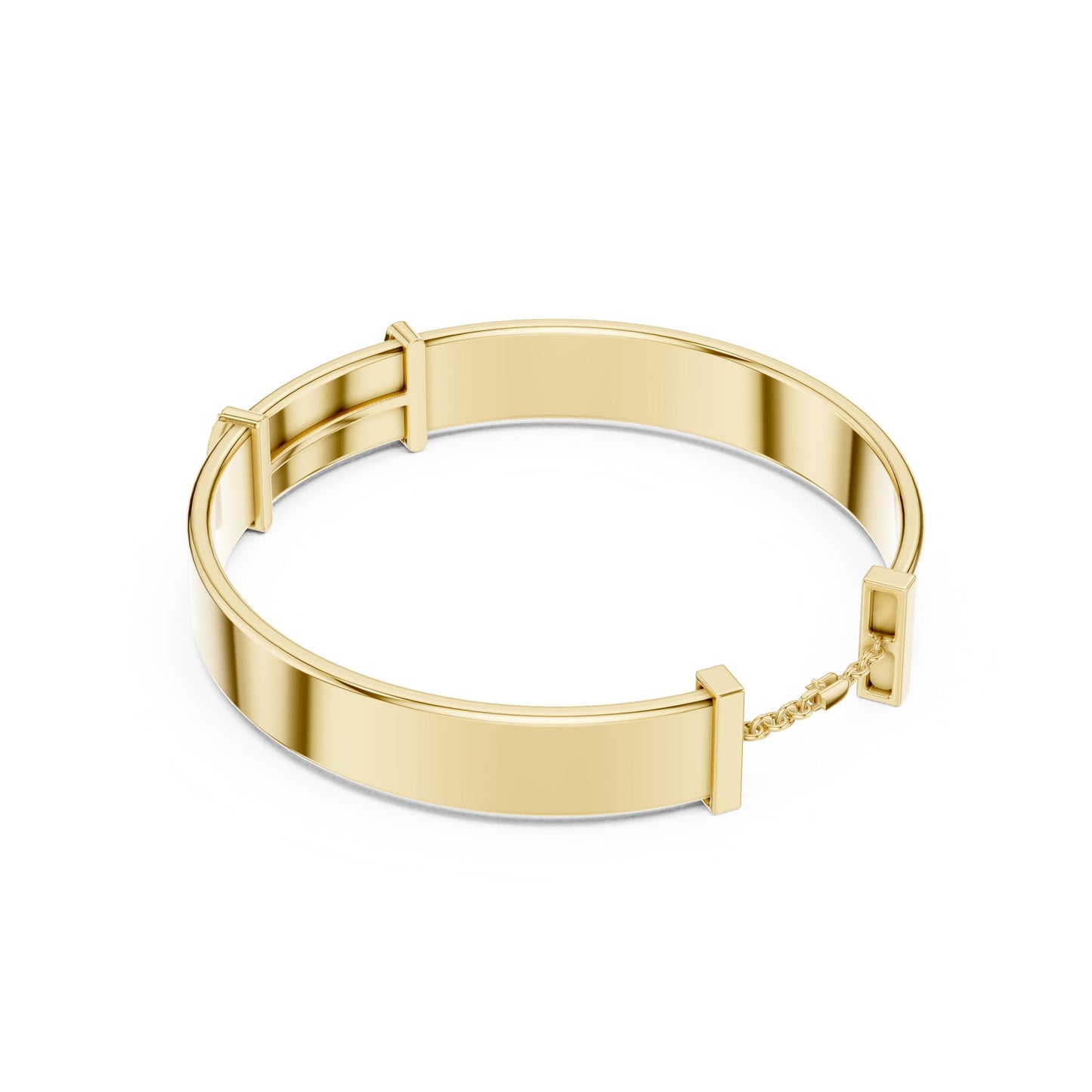 Men's Round Bangle Lab Grown Diamond Bracelet