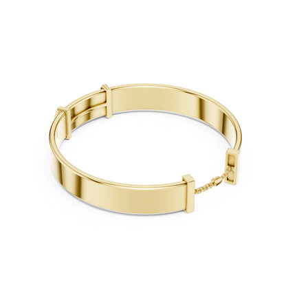 Men's Round Bangle Lab Grown Diamond Bracelet